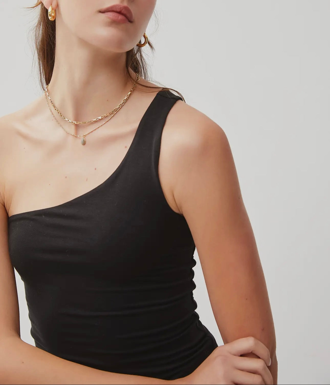 ONE SHOULDER BASIC TANK