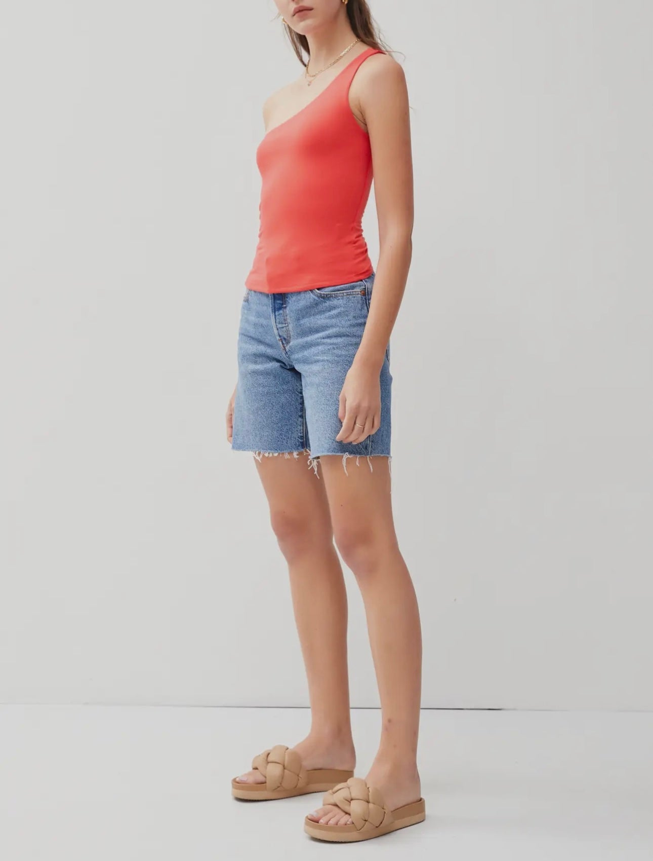 ONE SHOULDER BASIC TANK