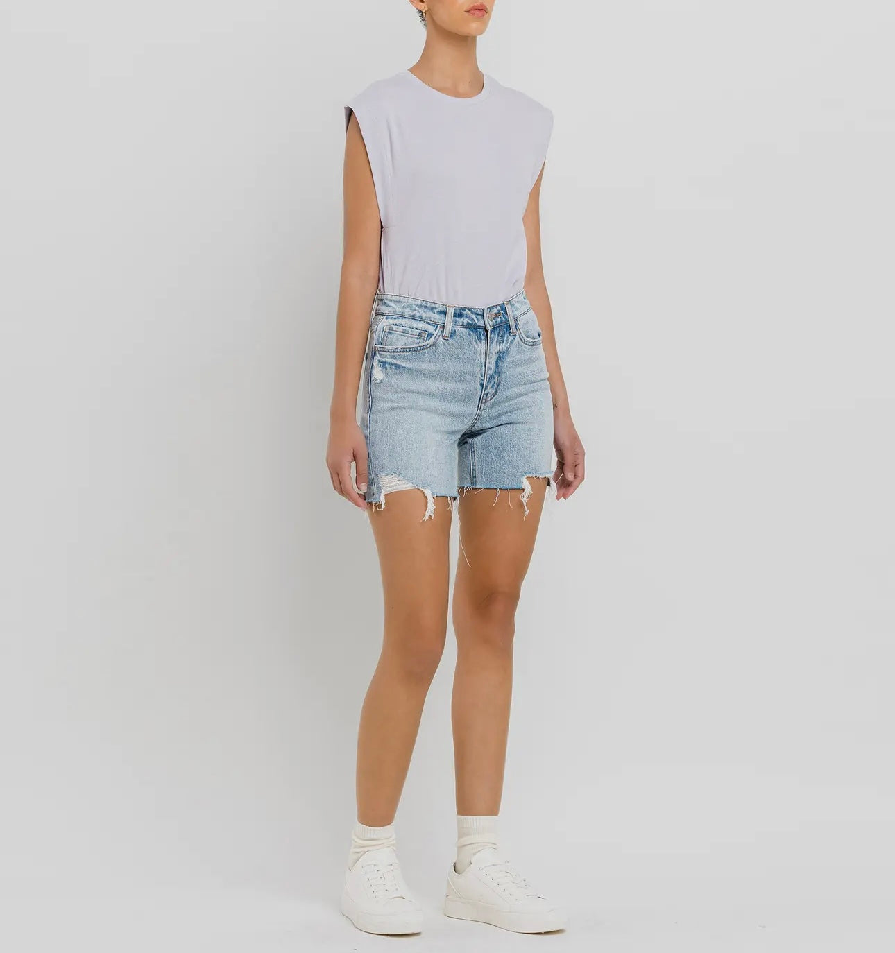 LORETTA HIGH RISE MIDI SHORTS