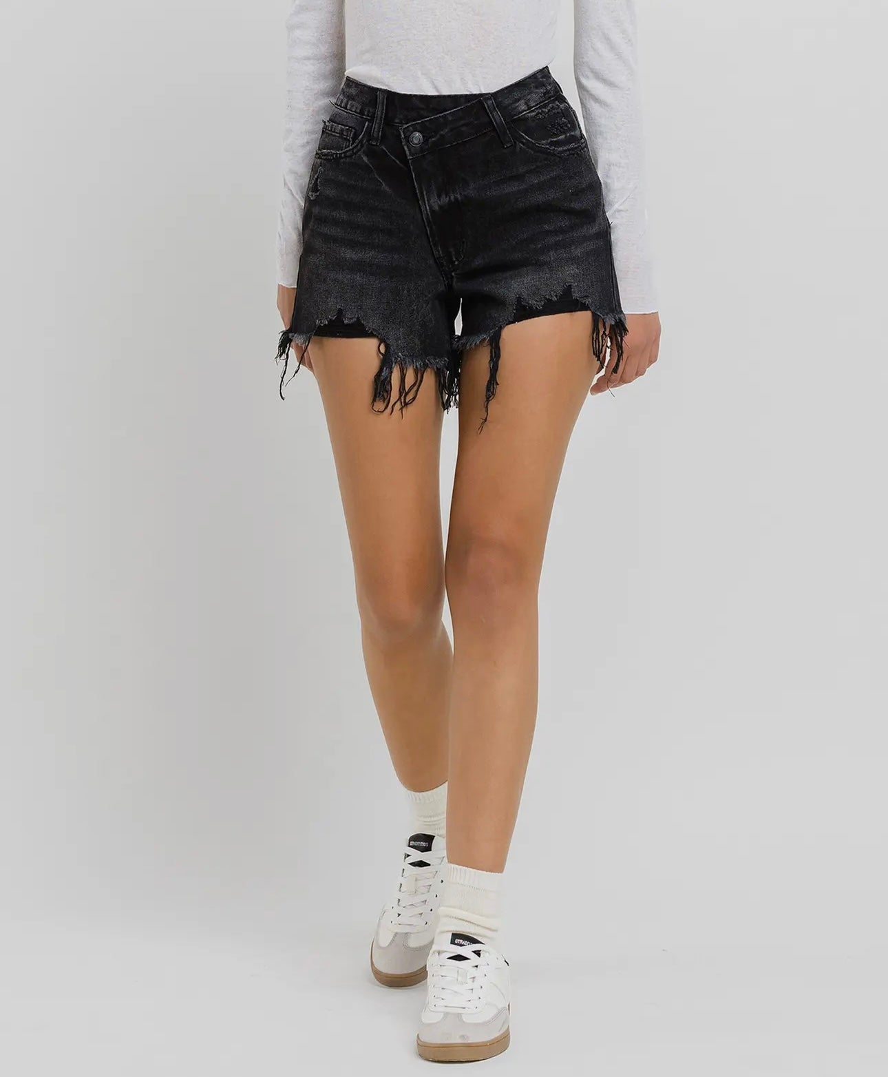 SIENNA RAW DENIM SHORTS