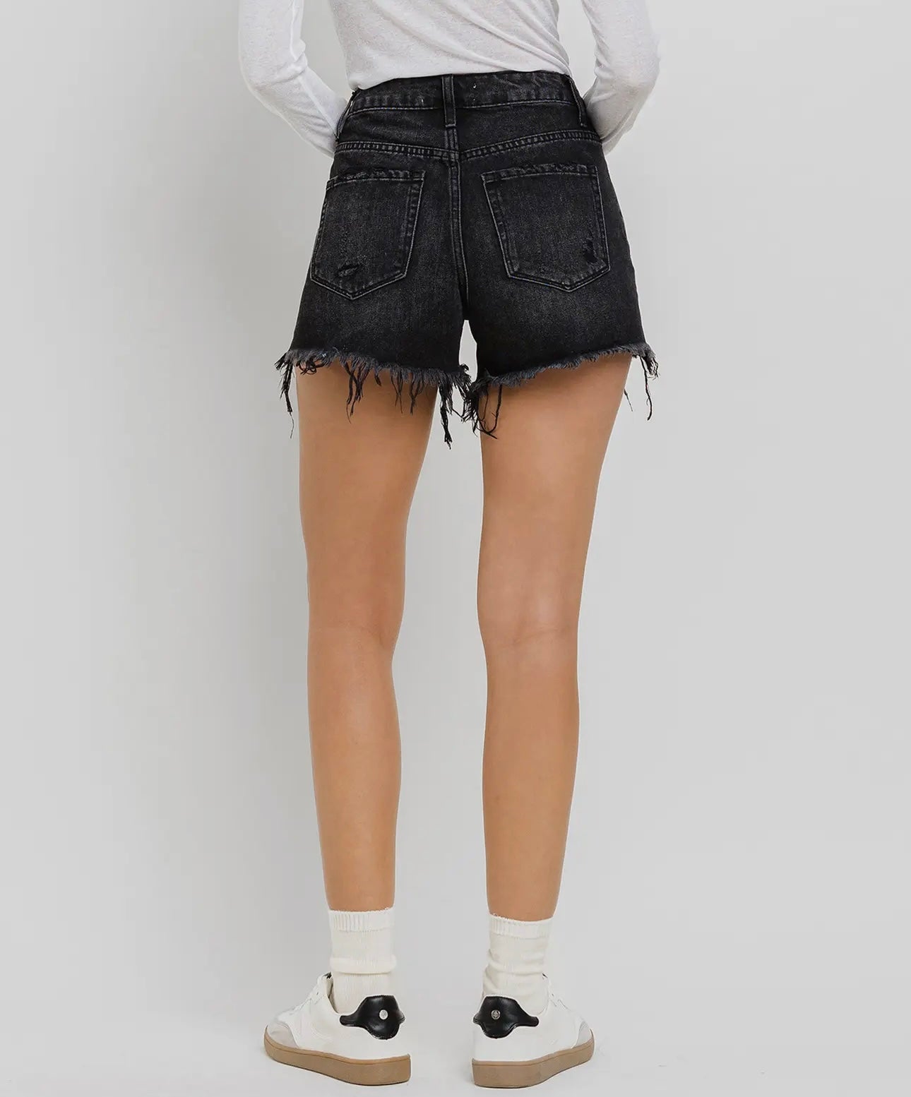 SIENNA RAW DENIM SHORTS