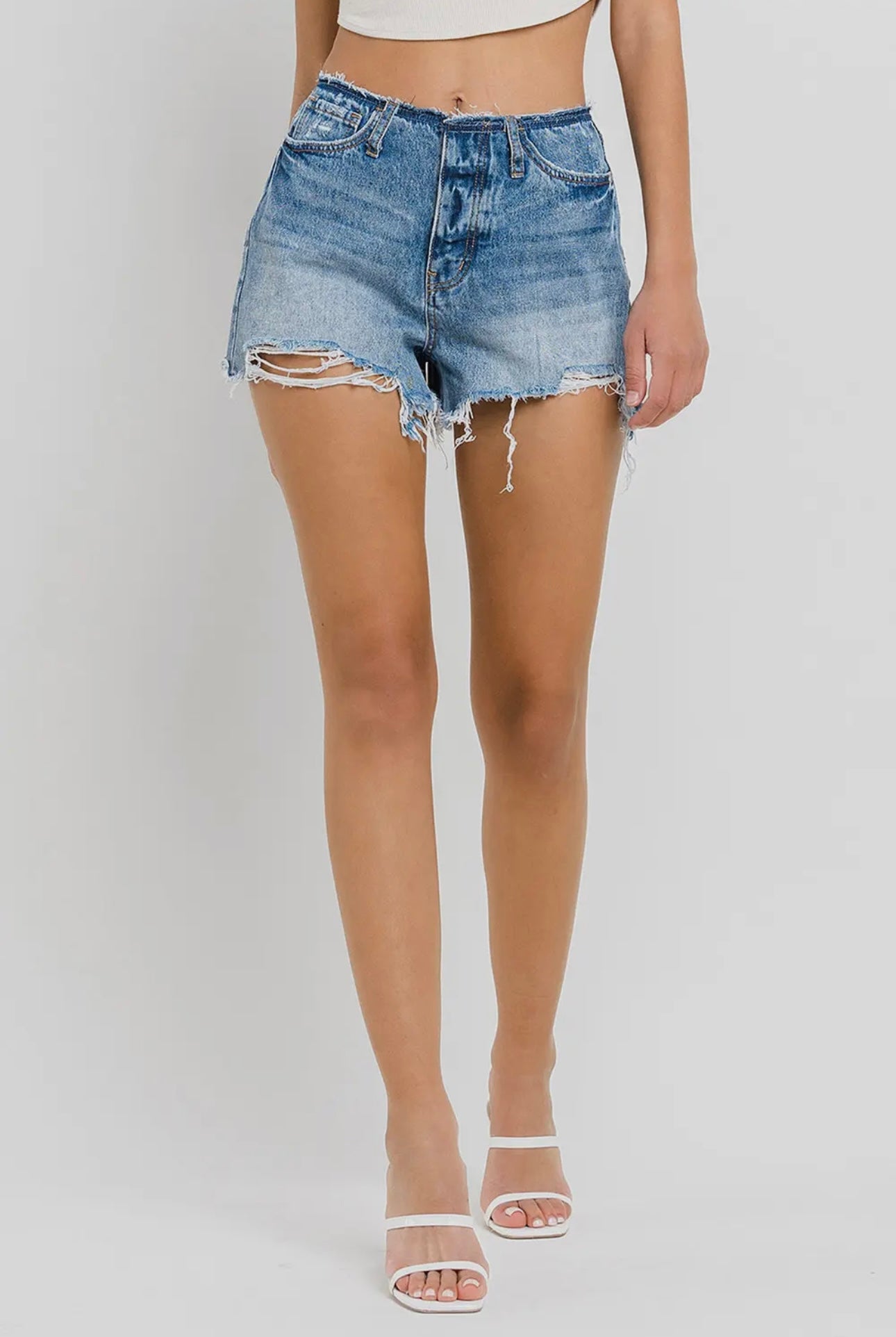 BANDELSS DISTRESSED SHORTS