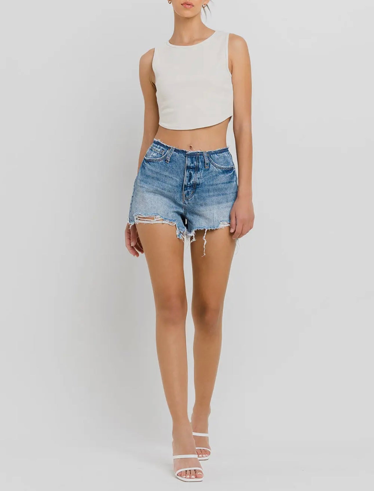 BANDELSS DISTRESSED SHORTS