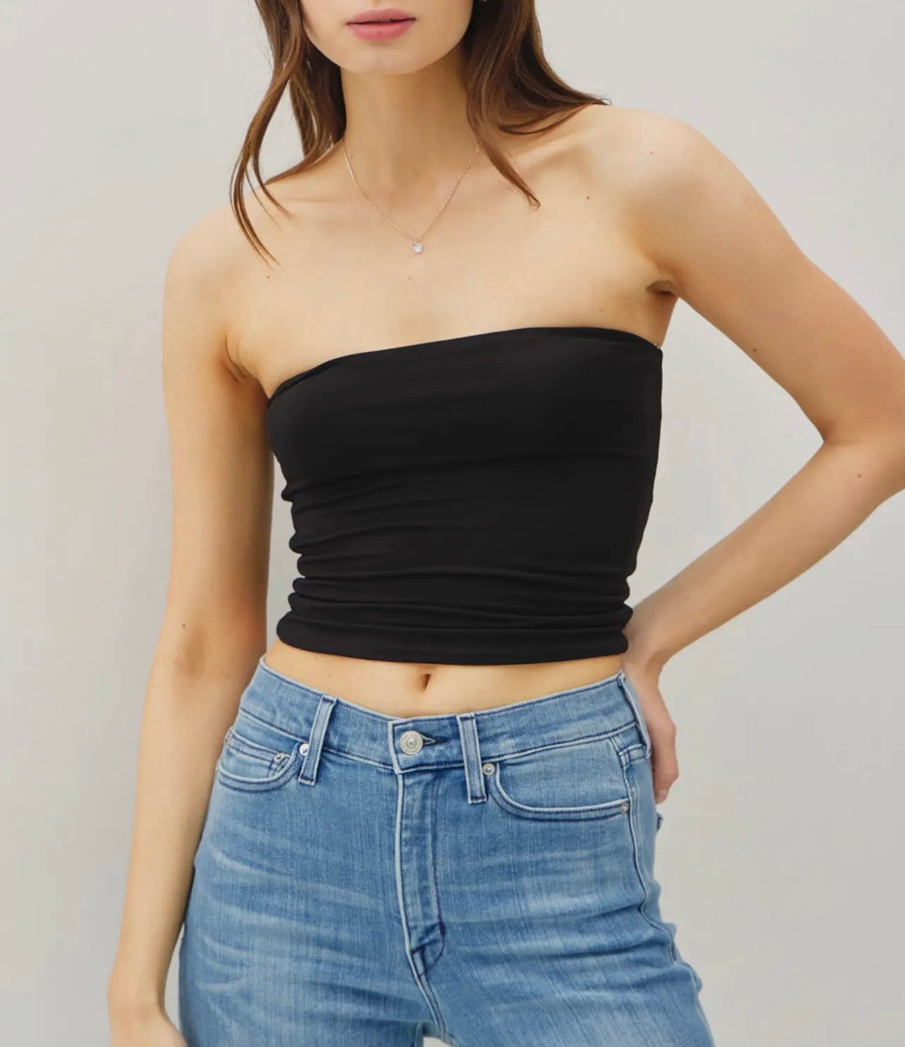 BASIC BANDEAU CROP