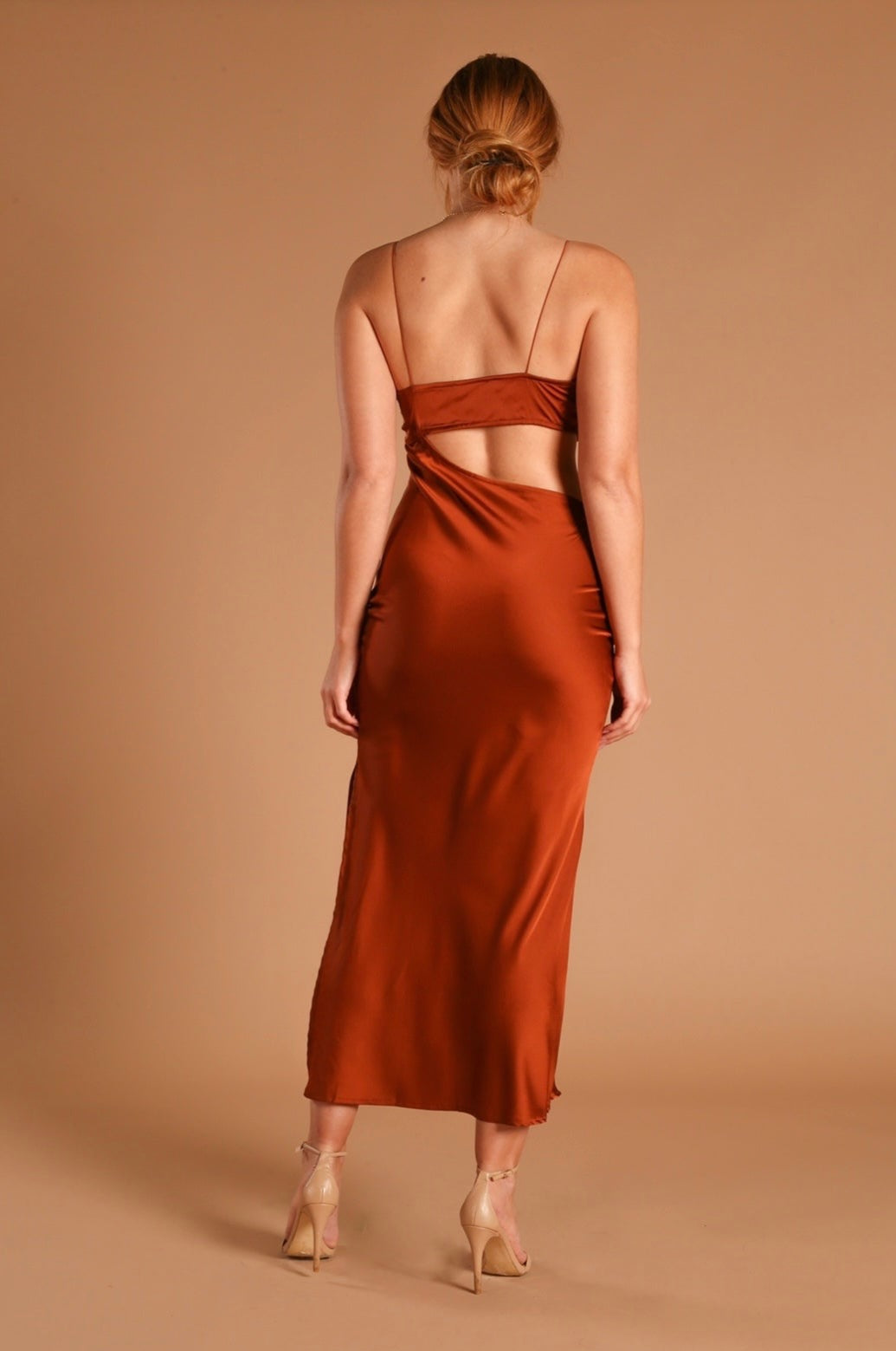 BELLA SATIN MAXI DRESS